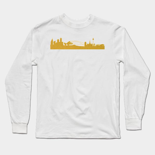 Golden Sydney Long Sleeve T-Shirt by 44spaces